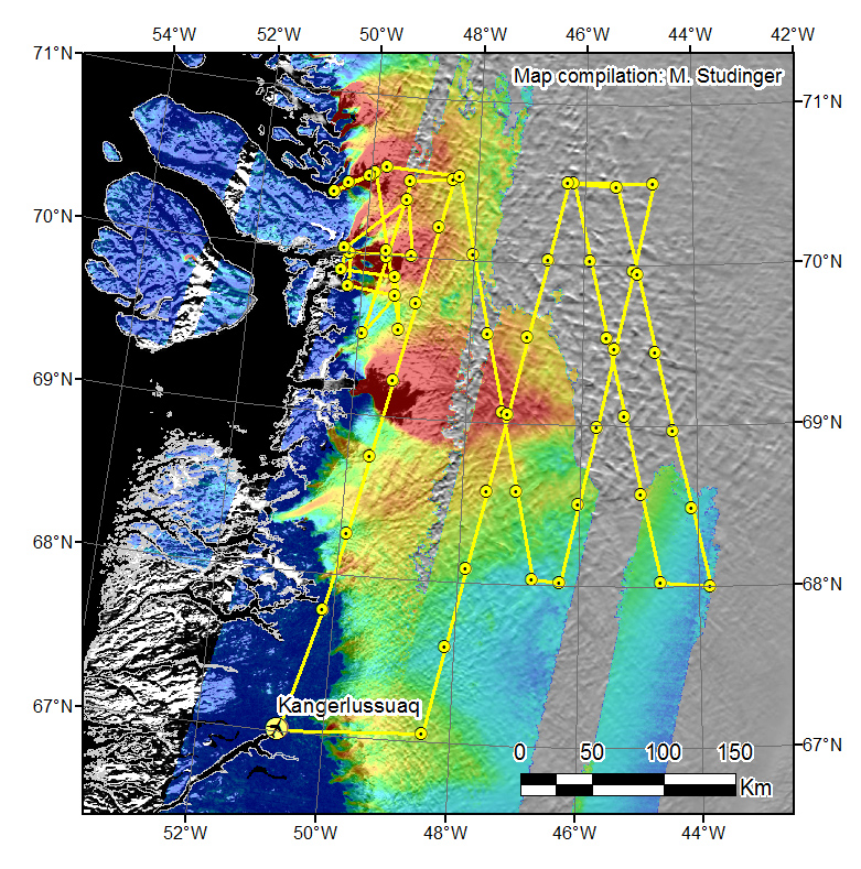 Today's flight plan over the Jakobshavn, Eqip and Store Glaciers | Ames ...