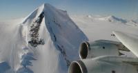 DC-8 flies over Antarctica