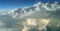 Thunderstorm supercell photographed from NASA's DC-8 from an altitude of 40,000 ft