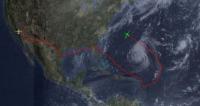 Global Hawk flies around Hurricane Leslie