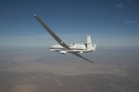  NASA's remotely piloted Global Hawk aircraft will complete a series of flights in February to support the National Oceanic and Atmospheric Administration's (NOAA) El Niño Rapid Response Field Campaign. The mission, called Sensing Hazards Operational Unmanned Technology or SHOUT, will focus on gathering El Niño storm data out over the Pacific Ocean. Credits: NASA / Jim Ross  NASA and NOAA are teaming up again to send NASA’s remotely piloted Global Hawk out over the Pacific to take a closer look at storms br