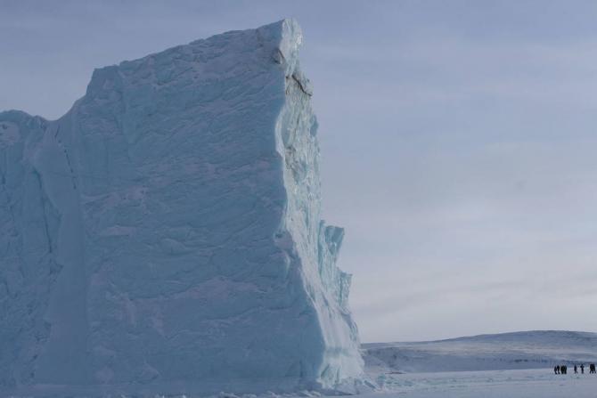 A large iceberg near Thule Air Base, Greenland. Credits: NASA