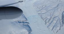 Glacier on the east coast of Greeenland from the ER-2. Credit: NASA/Stu Broce