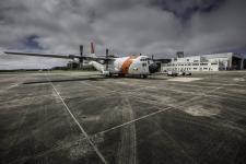 A C-130 from Wallops Flight Facility prepares for ACT-America's fall flight campaign. Credits: NASA/Patrick Black