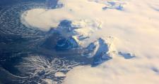 A small part of the Hofsjökull ice cap in Iceland, which encompasses several glaciers.