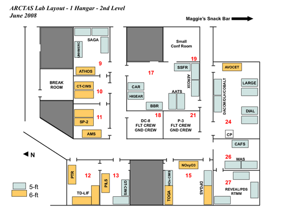 Cold Lake, Lab Layout - 1 Hangar - 1st Level