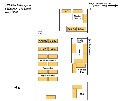 Cold Lake, Lab Layout - 1 Hanger - 2nd Level