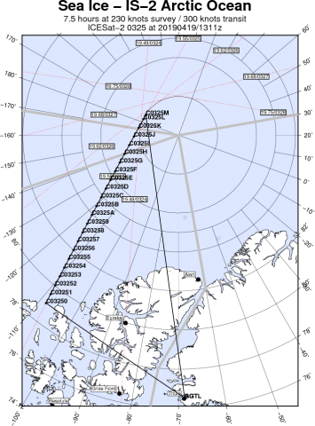 Map of today's mission | NASA Airborne Science Program