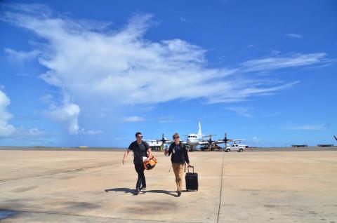 ORACLES P-3 Arrival in Barbados