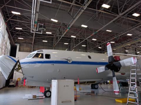P-3 ORACLES Integration - Nose of the plane open