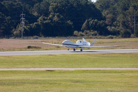 AV-6 takes off from Wallops (9.14.12)