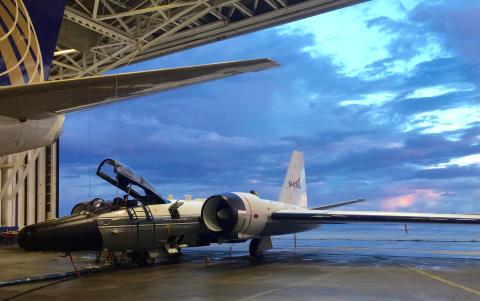 WB-57 In Hangar | NASA Airborne Science Program