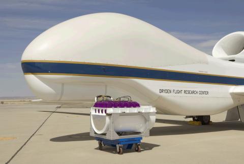 CPL instrument with the Global Hawk. Credit: NASA 