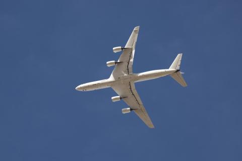 DC-8 lifts off from Air Force Plant 42 in Palmdale, Calif. NASA/Carla Thomas