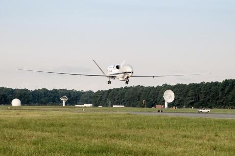 Global Hawk arrives at KWAL