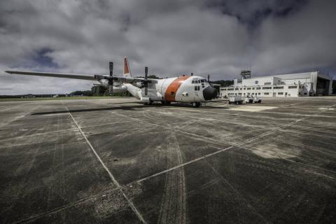 A C-130 from Wallops Flight Facility prepares for ACT-America's fall flight campaign. Credits: NASA/Patrick Black