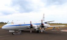 NASA P-3B on the ramp at Sao Tome International Airport