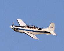 T-34 chase aircraft for Global Hawk (9.12.12)