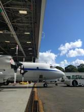 P-3 ORACLES Integration - being towed outside