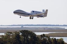 AV-6 takes off from Wallops (9.14.12)