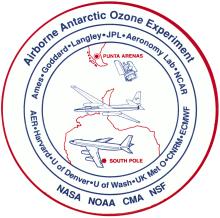 Airborne Antarctic Ozone Experiment (AAOE) Logo